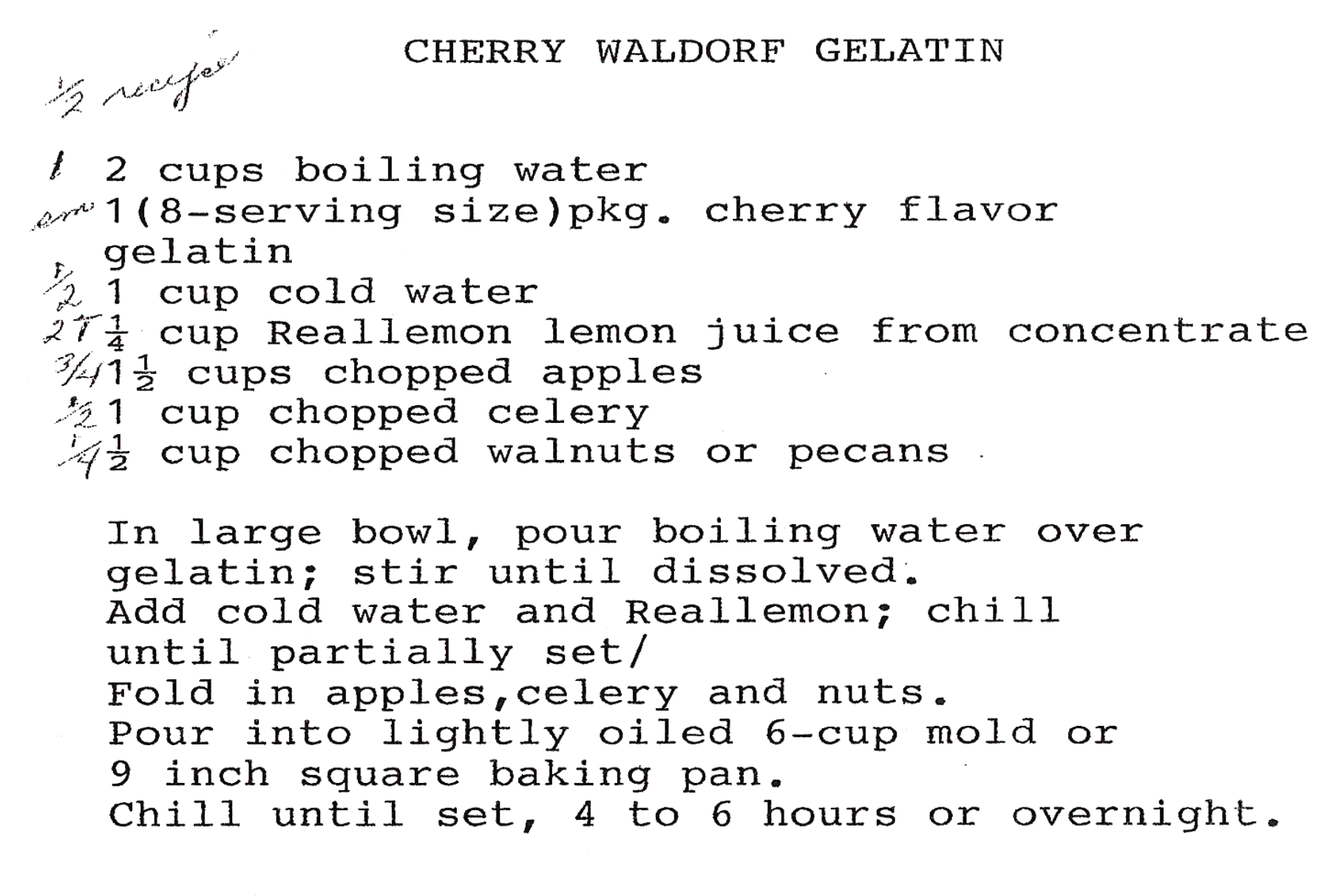 Cherry Waldorf Gelatin Image